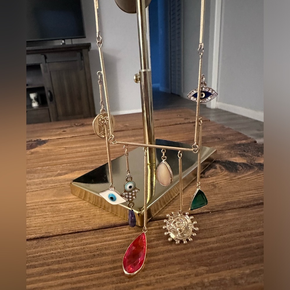 Funky charm necklace